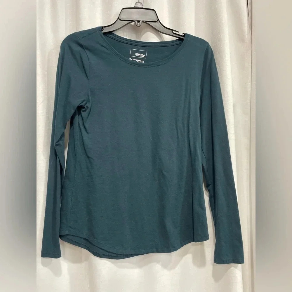 Sonoma The Everyday Tee T-Shirt Long Sleeve XS
